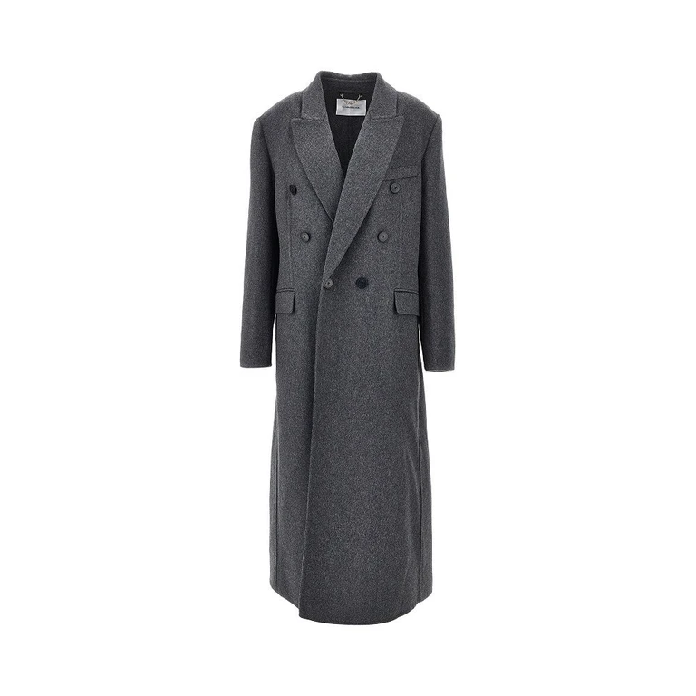 VICTORIA BECKHAM Mélange wool and cashmere long coat Woman 8