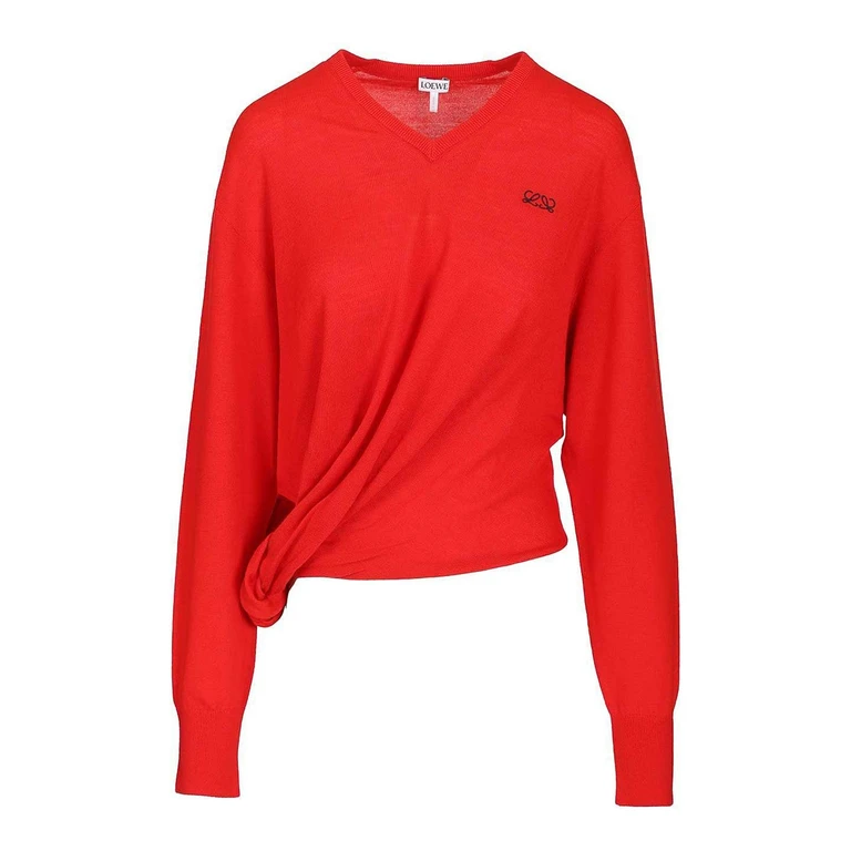 Loewe Pull Col Rond - Rouge