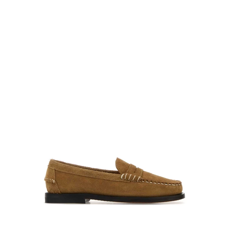 Sebago Camel Suede Dan Loafers Beigecamel Mocassini - Women