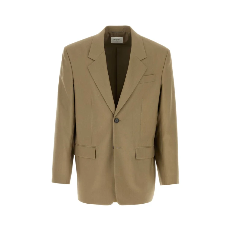 Saint Laurent Beigefonce Giacche E Gilet