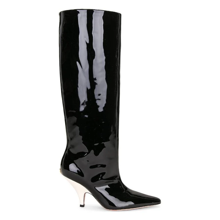 Bally Katy Patent Leather Long Boots