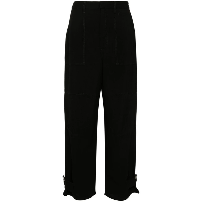 Loewe Paula'S Ibiza LOEWE PAULAS IBIZA Trousers Black Viscose Linen - Women