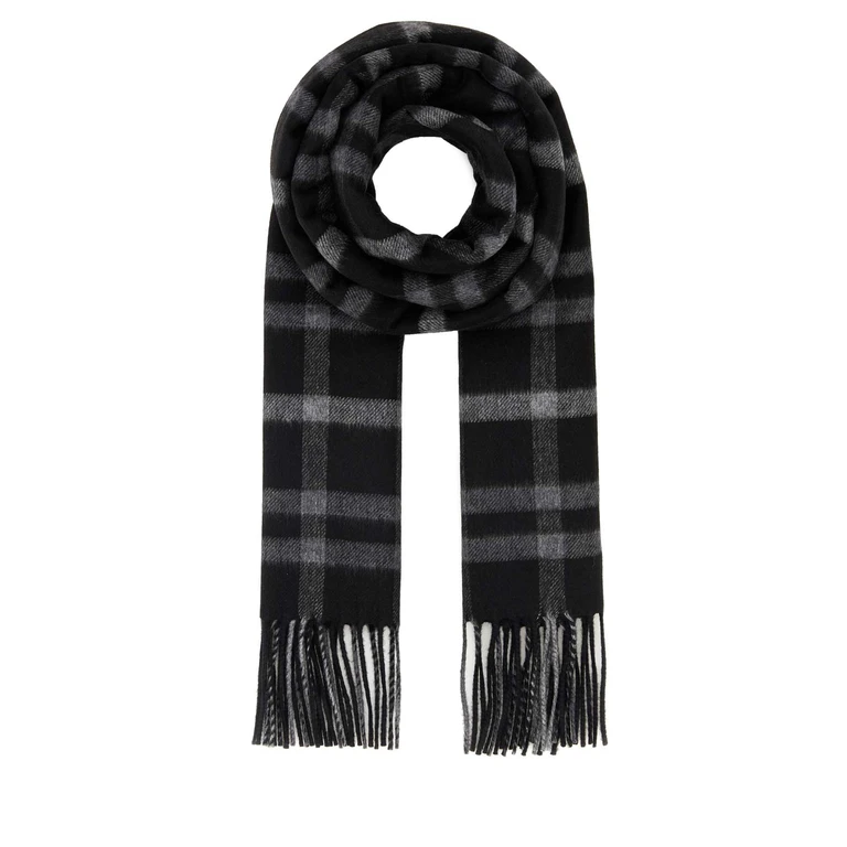 Saint Laurent 8376163ys31 1078 Blackivory Exterior: Silk Cashmere Sciarpe E Foulard
