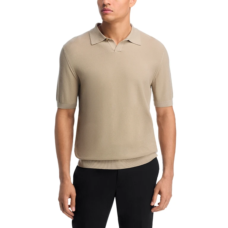 Boss Camel Immago Short Sleeve Polo Sweater