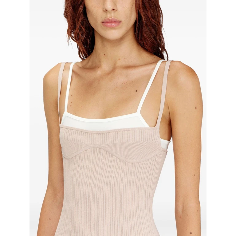 Diesel Dresses Nude / Pale Pink Vi Pl+contpa Ea - Women