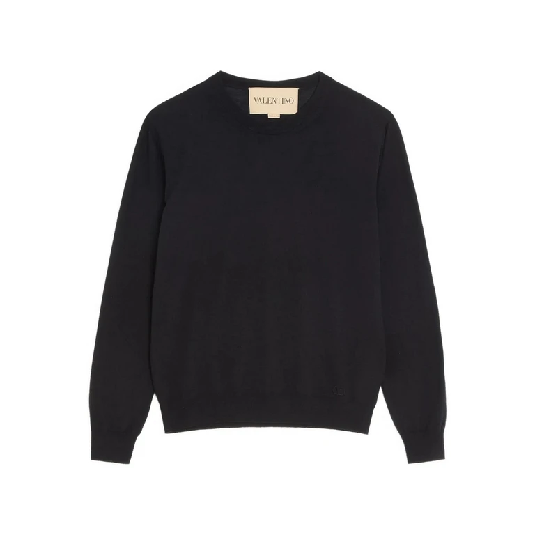 Valentino Garavani Pull Col Rond - Noir