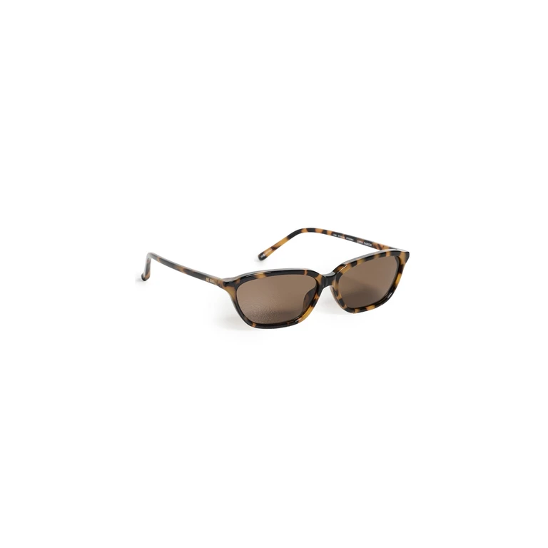 The Attico Libby Sunglasses Tortoise Shell One Size