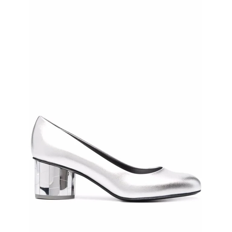 Ferragamo Womens Grey Pumps Heels
