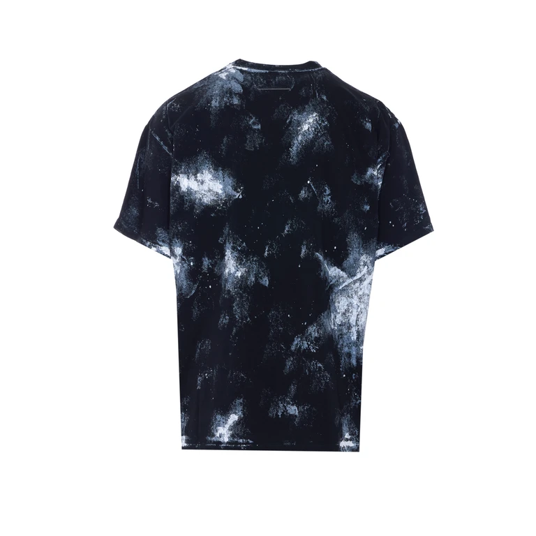 Mm6 Maison Margiela T-Shirts And Polos Black Cotton - Men