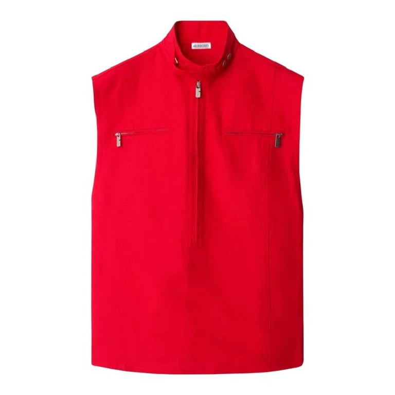Burberry Red Canvas Vest