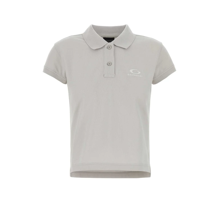 Balenciaga 858098ttvt8 9060 Dirty White/white T Cotton Polo