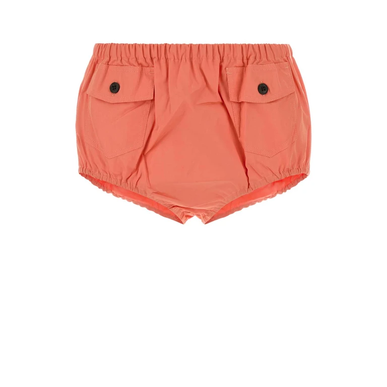 Prada Dark Pink Poplin Shirts Albicocca Exterior: Cotton Short - Women