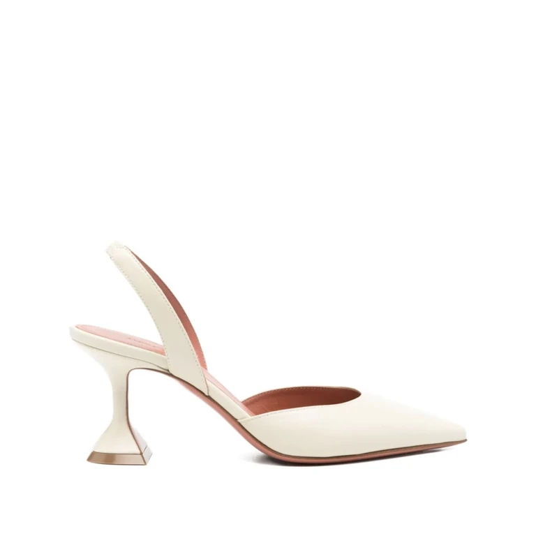 Amina Muaddi With Heel White - Women