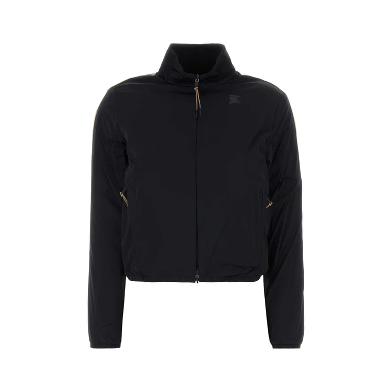 Burberry Black Stretch Nylon Reversible Jacket Giacche E Gilet - Women