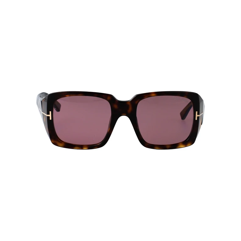 Tom Ford Ft1035 52y Avana Scura / Viola Acetate Sunglasses - Women