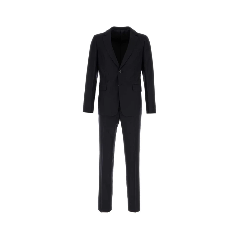 Prada Embroidered Wool Blend Suit Bleu Wswv Abiti - Men