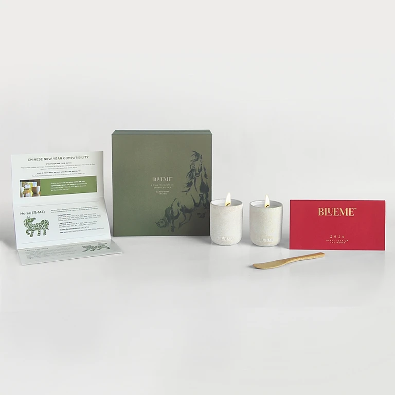 Blueme Lunar New Year Mini Candle, Set of 2