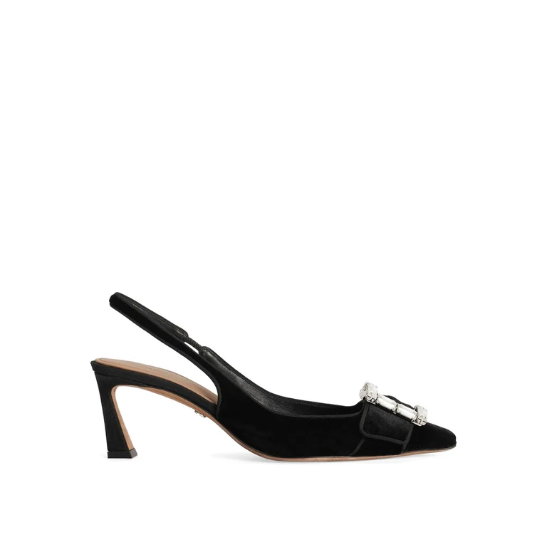 Dolce & Gabbana Velvet High-heeled Shoes