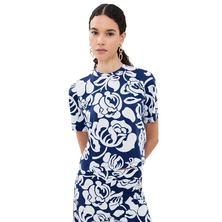 De Loreta Dakota Top Flora Navy XL