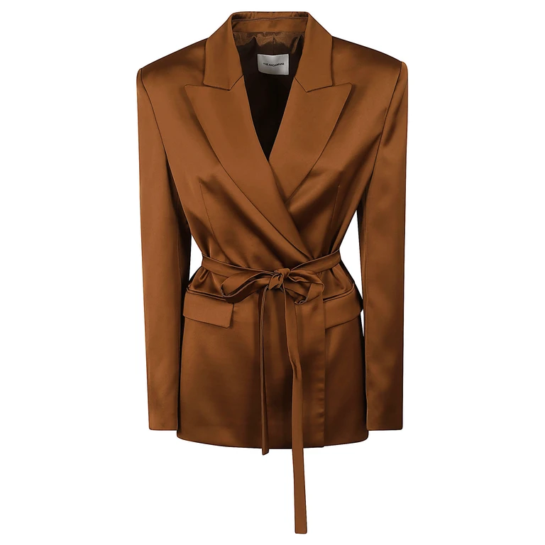 The Andamane Wilder- Belted Blazer Brown - Women