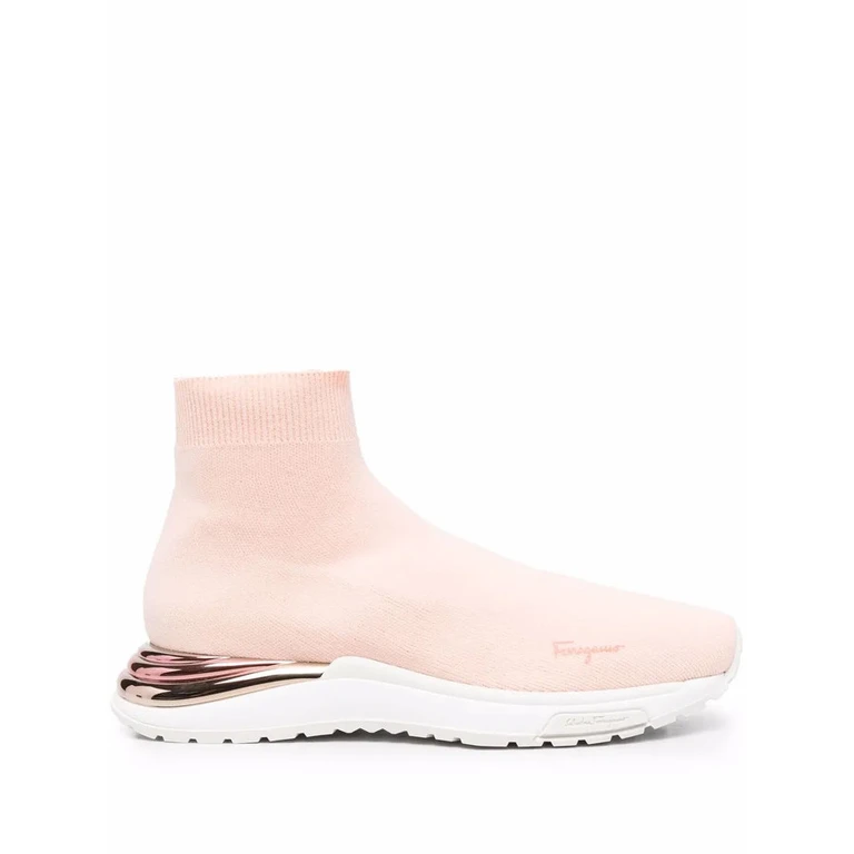 Ferragamo Ninette High-Top Sock Sneakers