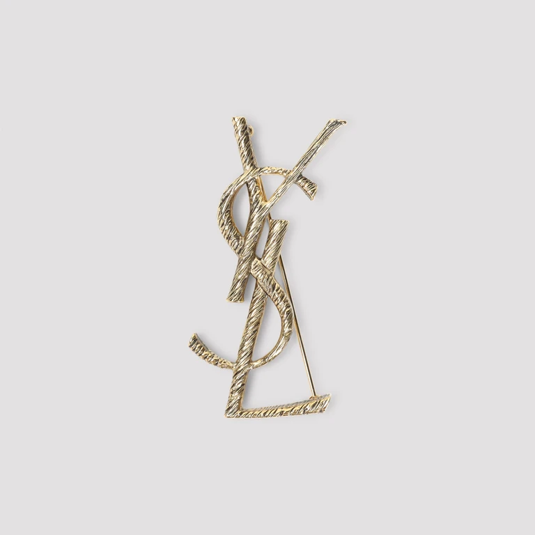 SAINT LAURENT - Saint Laurent Monogramme Brooch