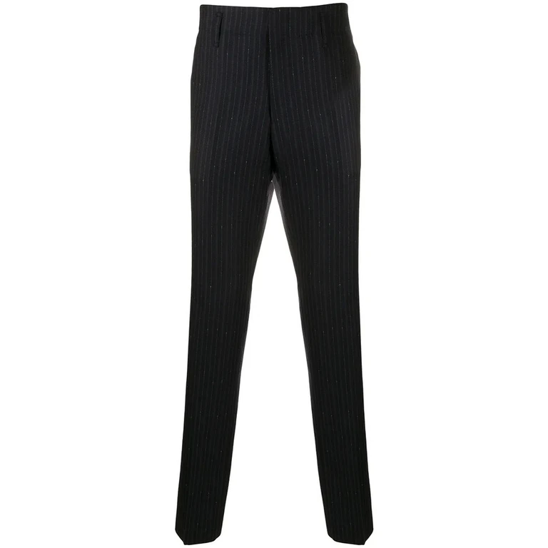 Ferragamo Pinstriped Straight-Leg Trousers