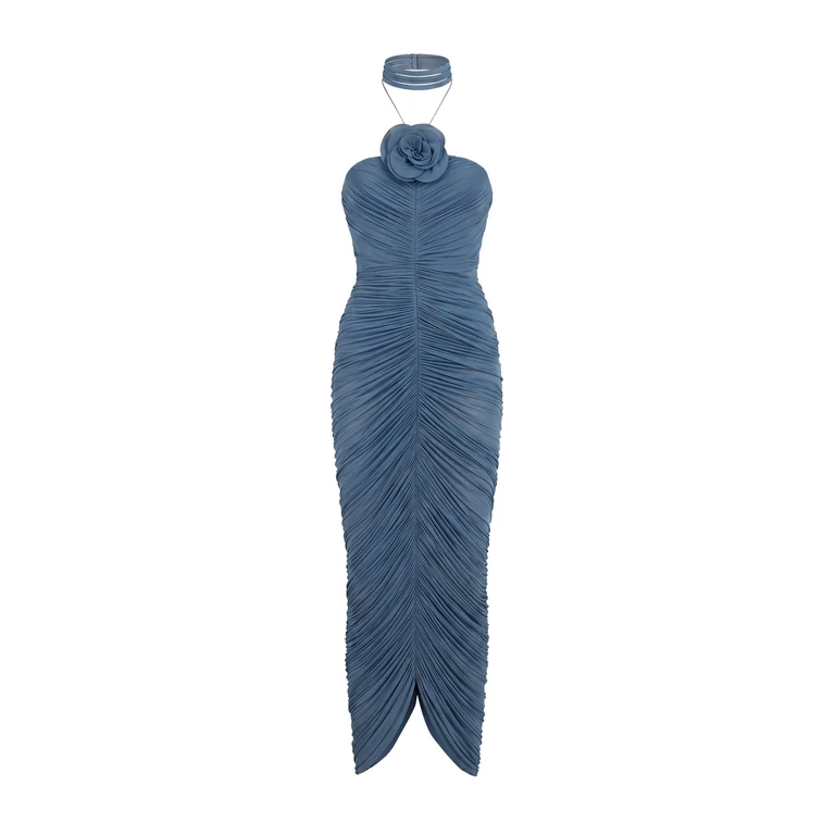 Magda Burtym Dresses Blue Cupro Elastane - Women