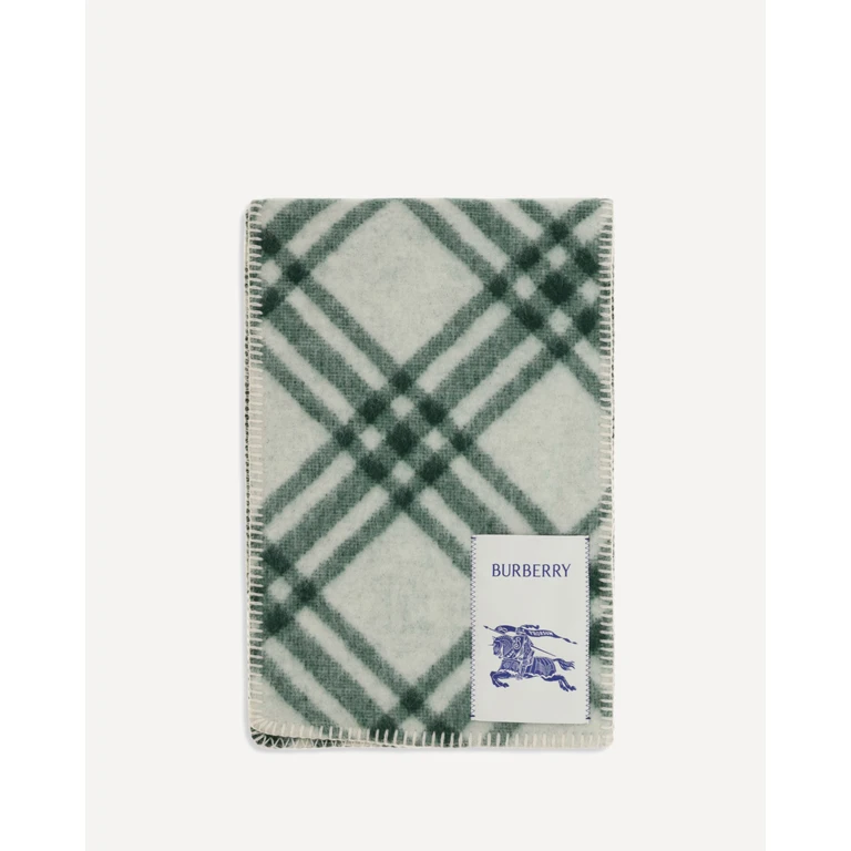 BURBERRY Check wool Scarf Male UNI