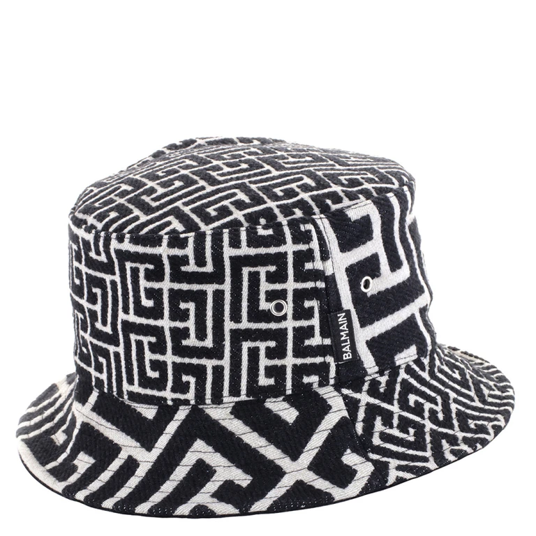 Balmain Mix Monogram Jacquard Bucket Hat