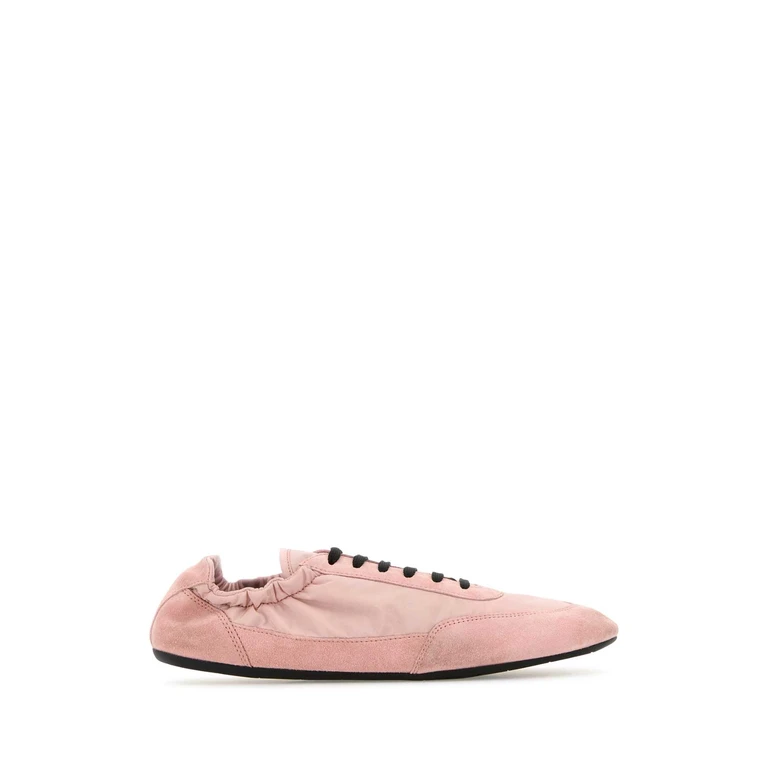 Prada Collapse Re-Nylon Suede Sneakers