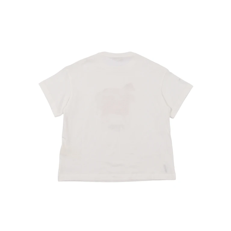 Fendi Jr JERSEY T-SHIRT White Cotton Short Sleeves - Kids