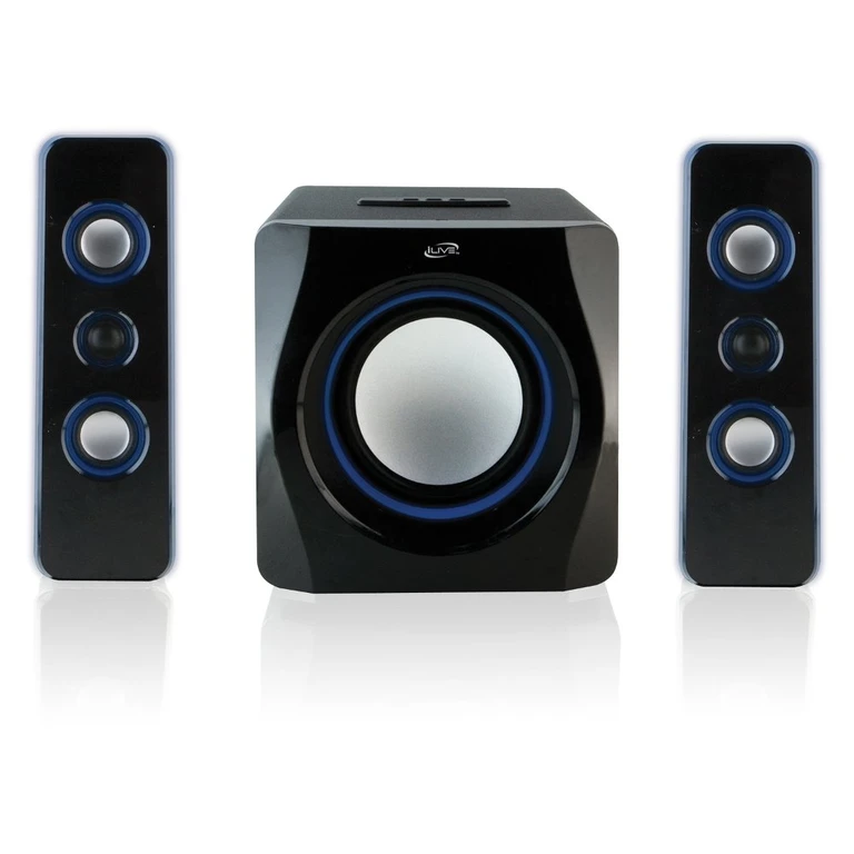 i Live Bluetooth Speaker System with Subwoofer