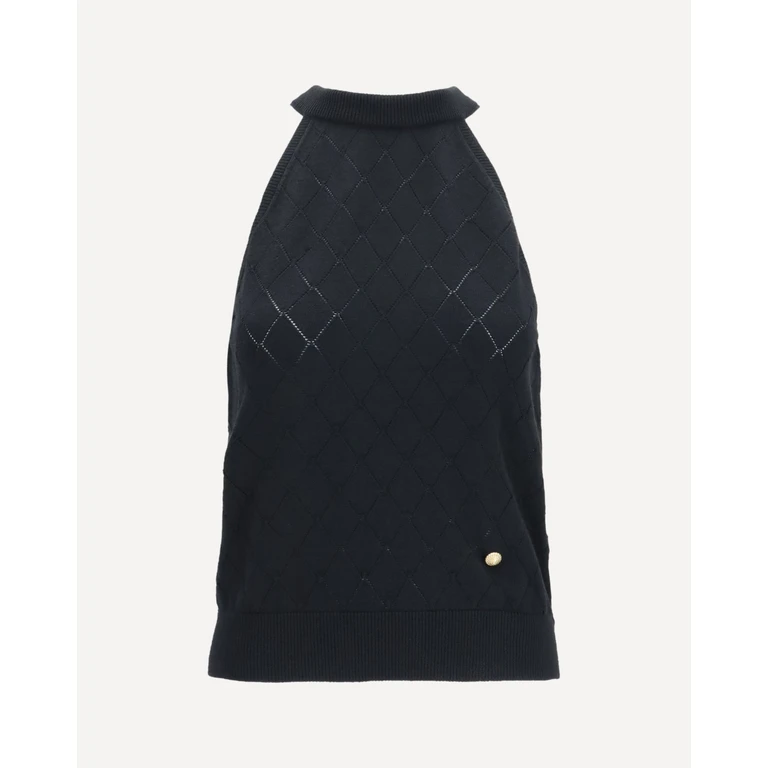 BALMAIN Sleeveless wool crewneck Top Female 40