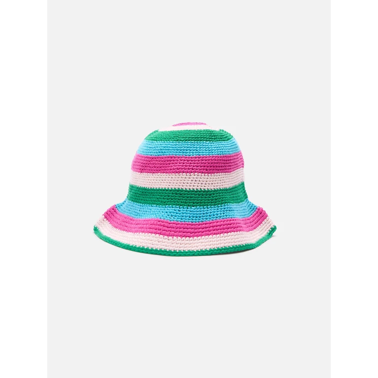 Mc2 Saint Barth Multicolor Crochet Cloche Hat - Unisex