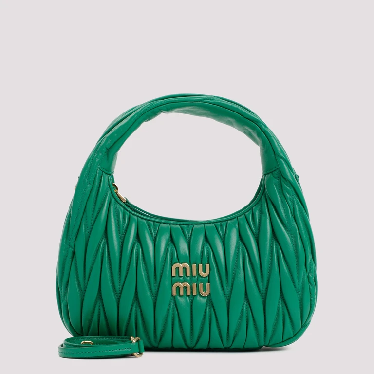 MIU MIU - Miu Miu Small Wander matelassé hobo bag