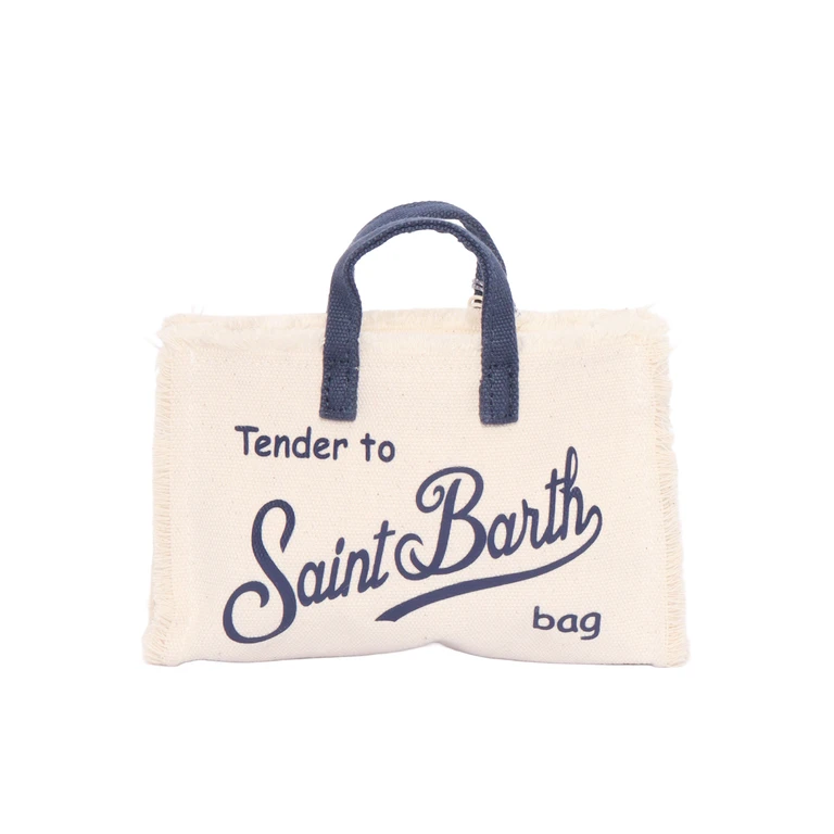 Mc2 Saint Barth Phone Bag-1160 White Cotton Handbag