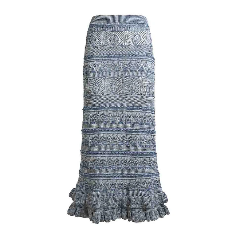 Etro Jupe Midi - Bleu