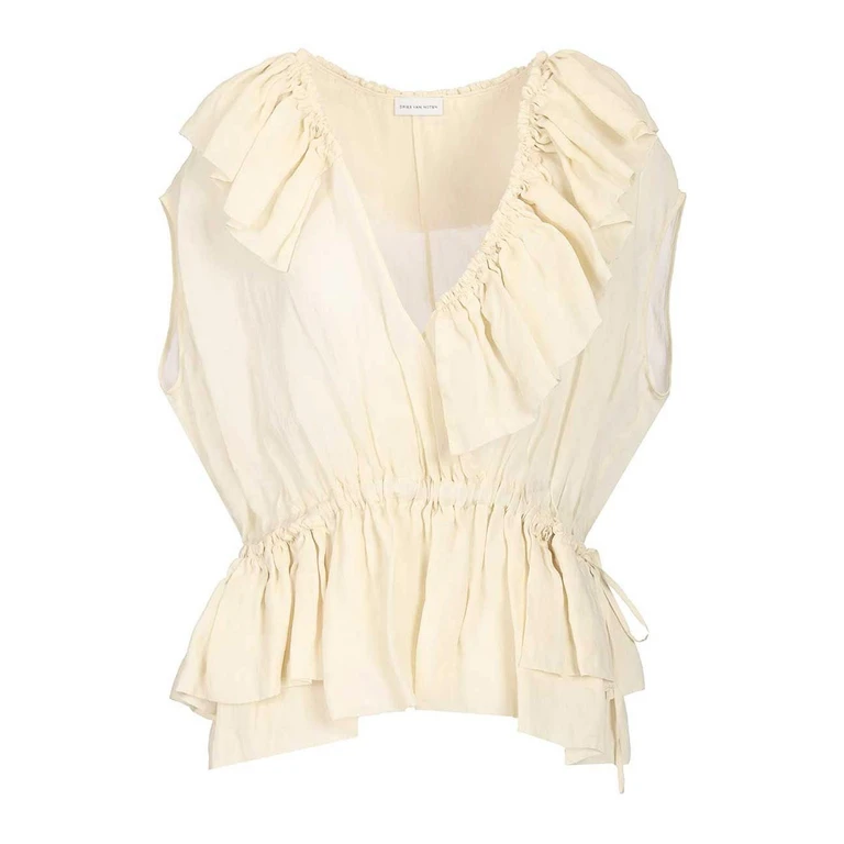 Dries Van Noten Top - Blanc