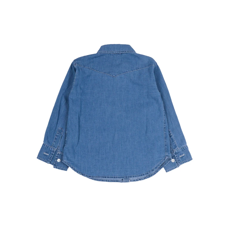 Babe & Tess Denim Shirt Blue Cotton