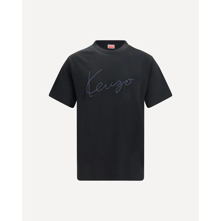 KENZO Embroidered signature cotton T-shirt Male M