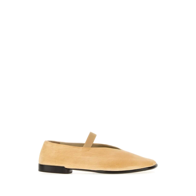 Lemaire Beige Leather Glove Ballerinas Washedbeige Ballerine - Women
