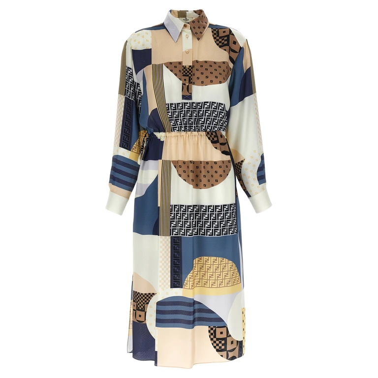 Prada Printed Silk Dress