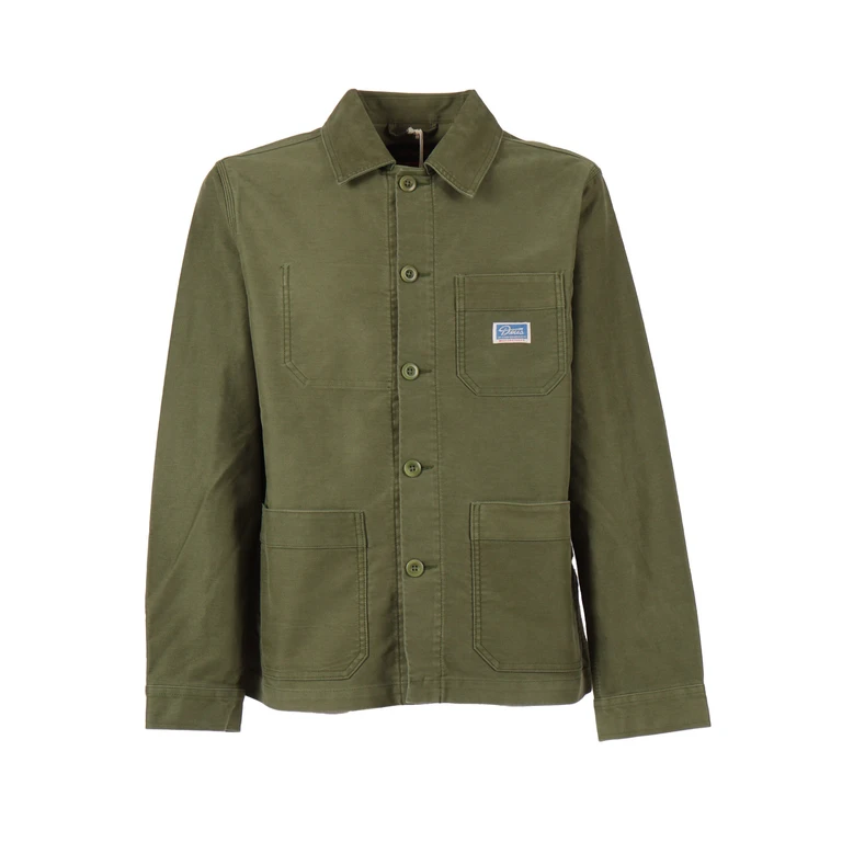 Deus Ex Machina Speedshop Chore Jacket Green Heavy - Men