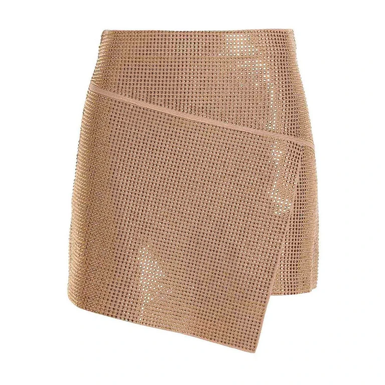 ANDREĀDAMO Sequin Knit Skirt