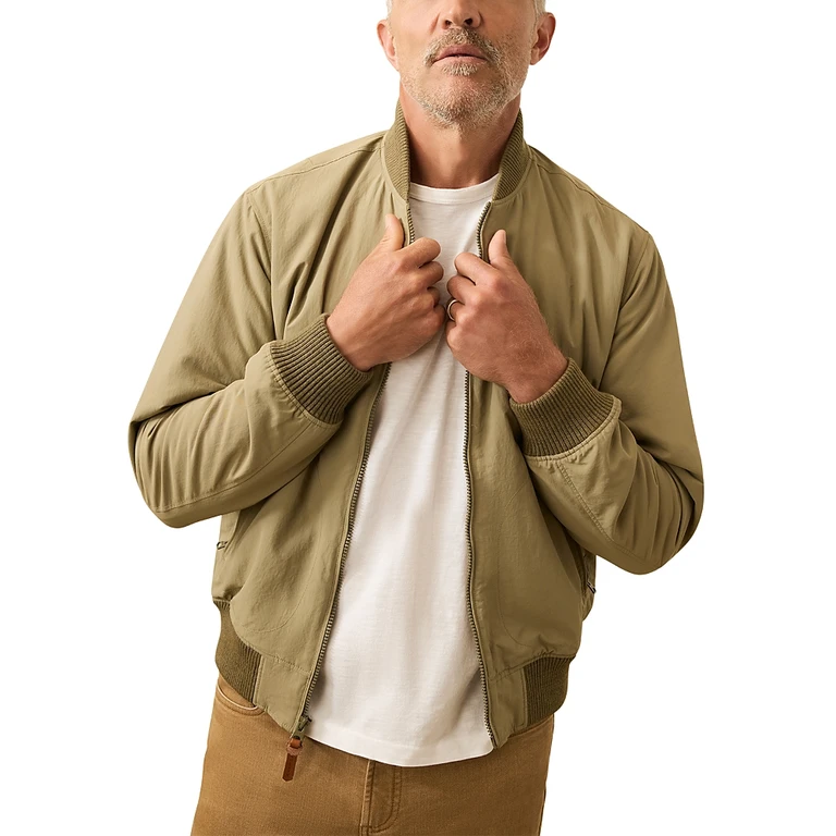 Faherty Men's Military Bomber Jacket