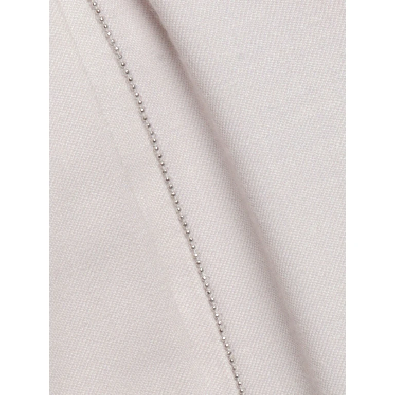 Fabiana Filippi Flannel Jogging Trousers With Front Creasand Filo Diamante