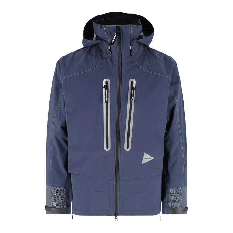 And Wander Veste Casual - Bleu
