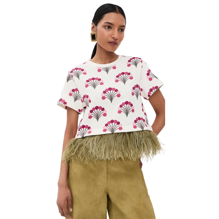 La DoubleJ La Scala Tee with Feathers Florette XS