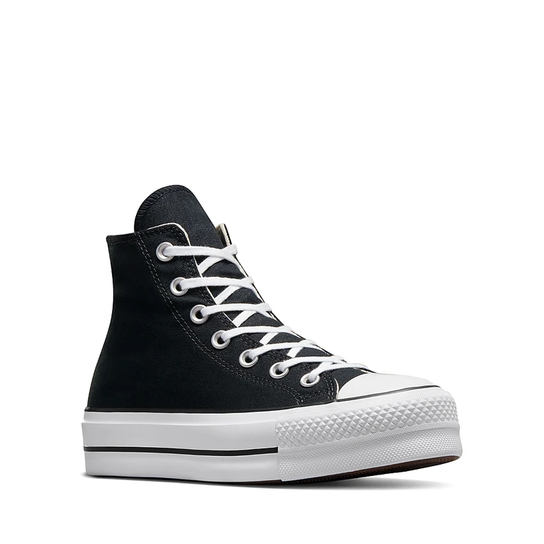 Converse Women's Chuck Taylor All Star Hi Top Black & White Platform Sneakers